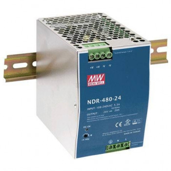 Voeding voor DIN-RAIL Meanwell 24V 480W